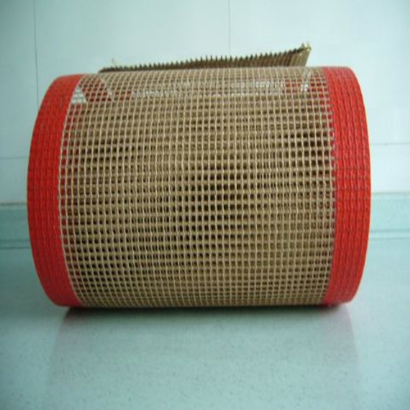 Heat resistant PTFE Coated Fiberglass Open Mesh Conveyor Belt2 Heat resistant PTFE Coated Fiberglass Open Mesh Conveyor Belt2